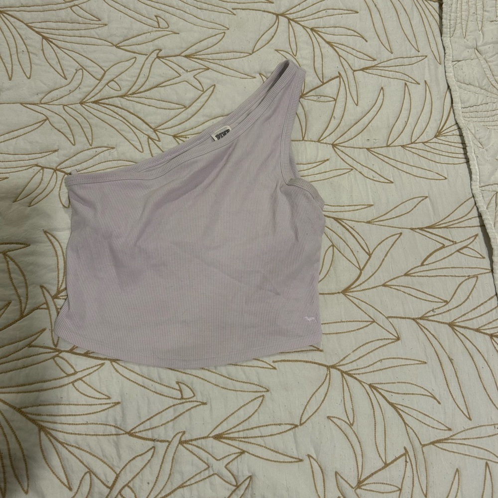 PINK Lavender One-Shoulder Top